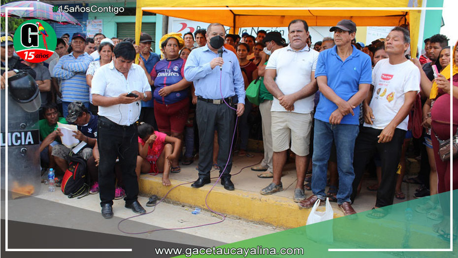 Gobernador Regional y manifestantes llegaron a acuerdo para suspender medida de lucha en Irazola