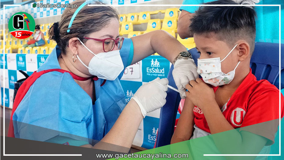 Más de 2 mil niños de 5 a 11 años recibirán primera y segunda dosis en Pucallpa