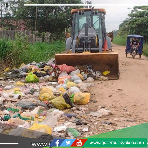 Erradican puntos de acumulación de residuos sólidos en el sector sur de Yarinacocha