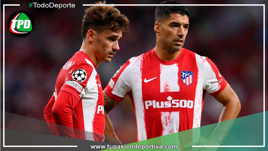 Luis Suárez y Antoine Griezmann serían suplentes en el Atlético de Madrid vs Manchester United