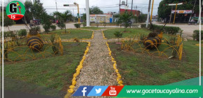 En Yarinacocha las áreas verdes son muy bien cuidades por trabajadores de municipio