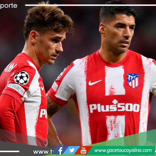 Luis Suárez y Antoine Griezmann serían suplentes en el Atlético de Madrid vs Manchester United