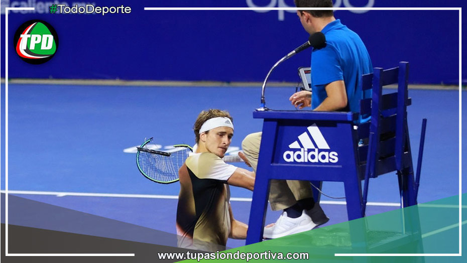 Alexander Zverev no soportó ser eliminado y golpeó la silla del árbitro
