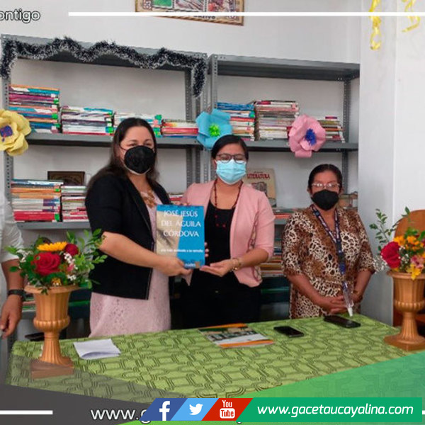 Libro sobre fundador José Jesús del Águila Córdova  es donado a biblioteca municipal