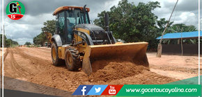 Municipalidad yarinense realiza mantenimiento a 2.5 km de vías