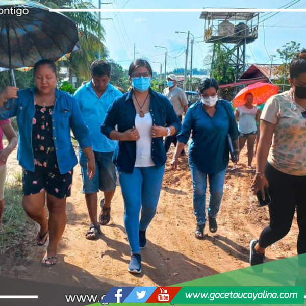Alcaldesa de Yarinacocha: “Se dará mantenimiento a calles, limpieza de cunetas  y próximamente el alcantarillado en el A.H. Los Renacos”
