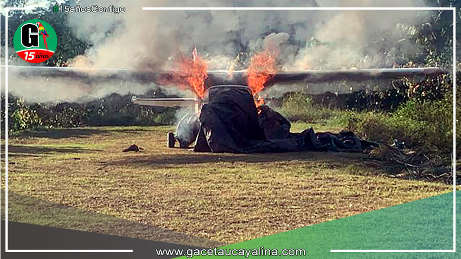 Capturan y destruye una narcoavioneta boliviana en Curimaná