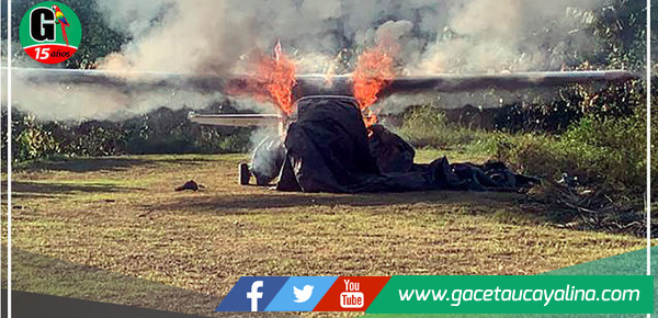 Capturan y destruye una narcoavioneta boliviana en Curimaná