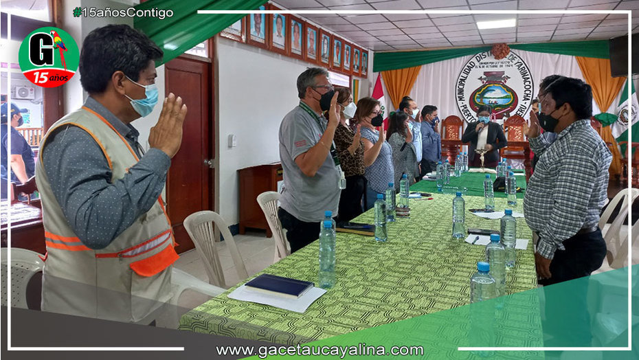 Municipalidad de Yarinacocha juramentó al equipo de trabajo de gestión de riesgos y desastres