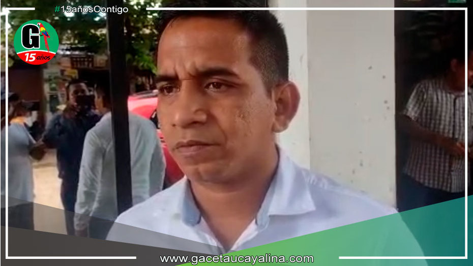 Congresista Elvis Vergara Mendoza supervisó obra de agua y desagüe en el distrito de Irazola