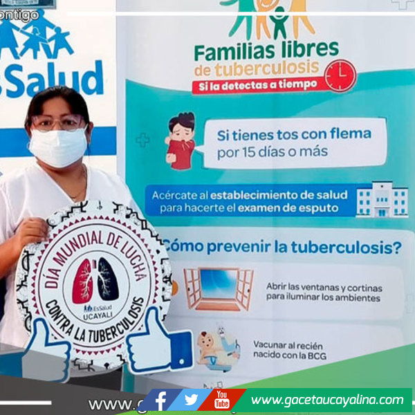 EsSalud Ucayali alista actividades por el Día Mundial de la Tuberculosis