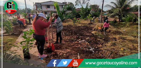 Áreas verdes recuperada por carretera antigua a Yarinacocha
