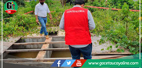 Congresista Elvis Vergara supervisó obra de agua y desagüe en el distrito de Masisea