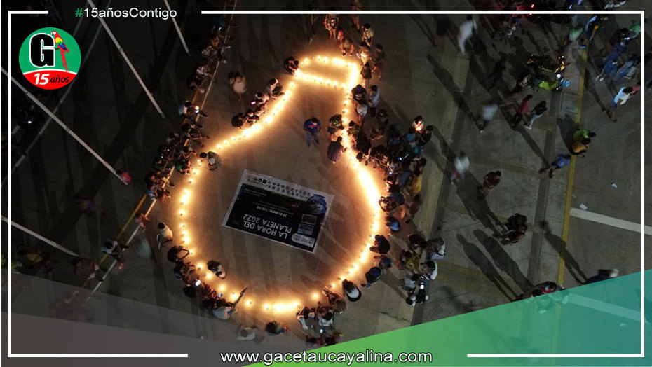 Ucayali se hizo presente en la Hora del Planeta