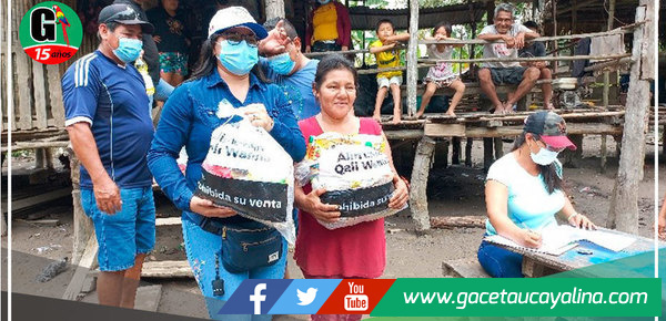 Comuneros de Nueva Bélgica reciben ayuda humanitaria de manos de alcaldesa 