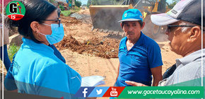 Alcaldesa supervisa labores en asentamiento humano Acho Mego