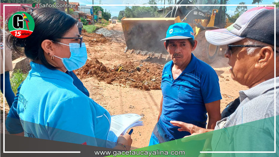 Alcaldesa supervisa labores en asentamiento humano Acho Mego