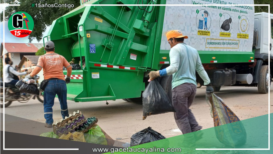 En Yarinacocha se recogen 70 toneladas de residuos sólidos