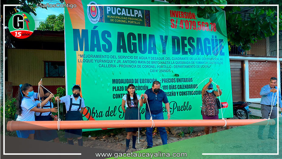 Inician cambio de redes de agua y desagüe en cuadrante desde Av. Colonización hasta Maya de Brito