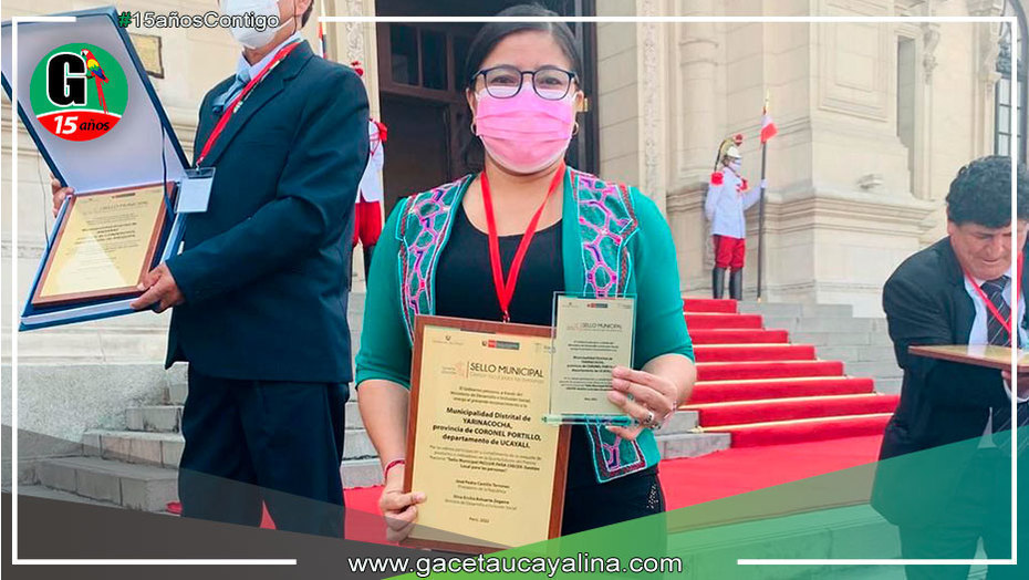 Yarinacocha recibe el Sello Municipal otorgado por el Gobierno Central