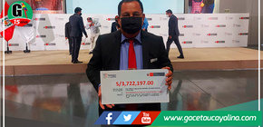 Alcalde Segundo Pérez recibió cheque para instalación de agua y desagüe de la C.N. Bethel