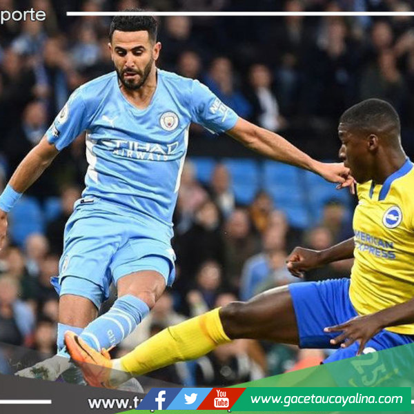 Manchester City retoma el liderato de la Premier tras golear al Brighton 