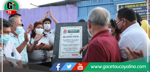 Alcalde Segundo Pérez inició inauguración de obras que contribuyen al crecimiento y desarrollo de Pucallpa