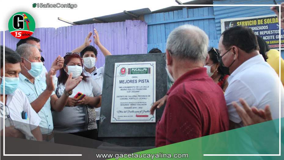 Alcalde Segundo Pérez inició inauguración de obras que contribuyen al crecimiento y desarrollo de Pucallpa