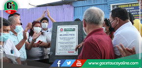 Alcalde Segundo Pérez inició inauguración de obras que contribuyen al crecimiento y desarrollo de Pucallpa