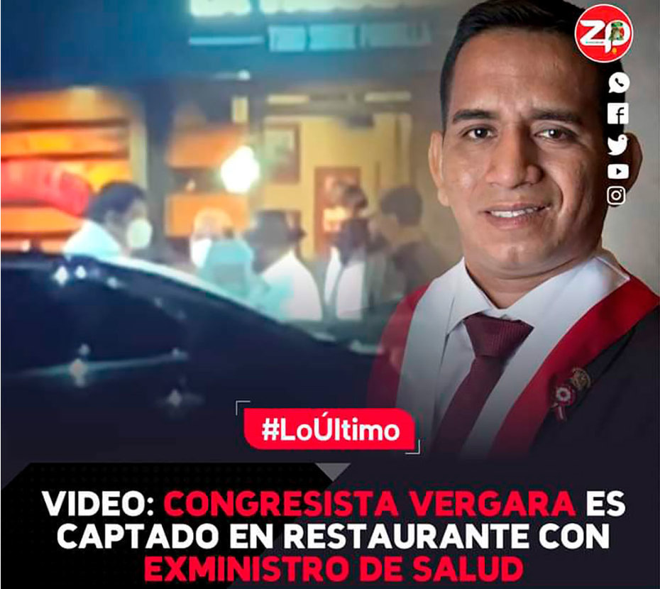 Circula en las redes sociales información sobre Congresista Elvis Vergara que carece de veracidad