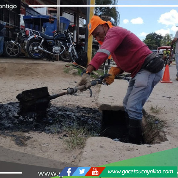 Realizan limpieza de cunetas en Av. Arborización 