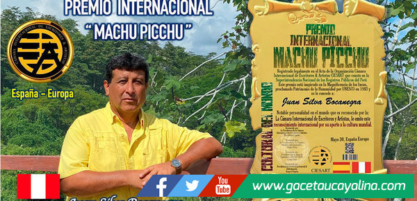 Una vez más en Europa galardonan al Coronel Juan Silva Bocanegra con Premio “Machu Pichu 2022” 