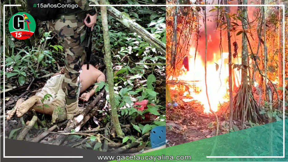Policía destruye laboratorio de Droga en Puerto Inca - Huánuco