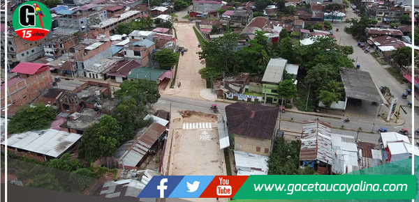 Inauguran pavimentación del Jr. Alfonso Ugarte en el casco urbano de Pucallpa 