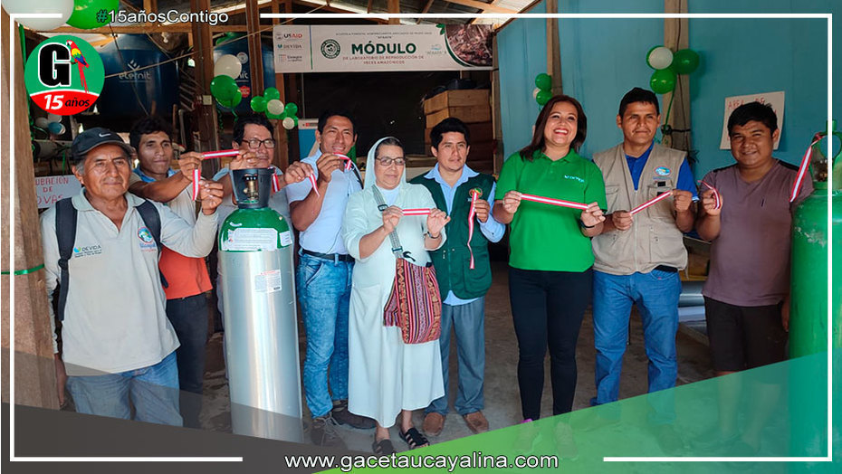Devida inaugura módulo de reproducción de peces amazónicos que beneficiará productores de Padre Abad