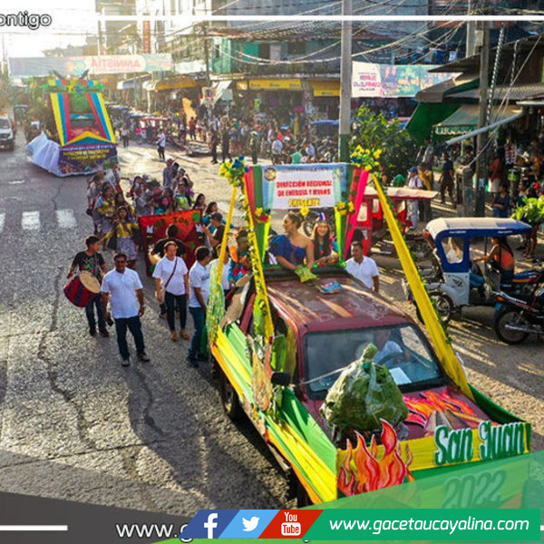 Tradición, color y algarabía en fiesta más esperada en la Amazonía