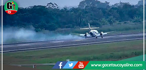 Avioneta perdió neumático durante aterrizaje en aeropuerto de Pucallpa