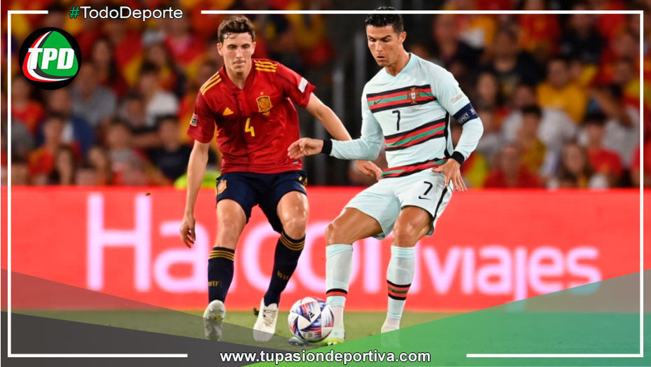 España empató 1-1 contra Portugal en la Nations League