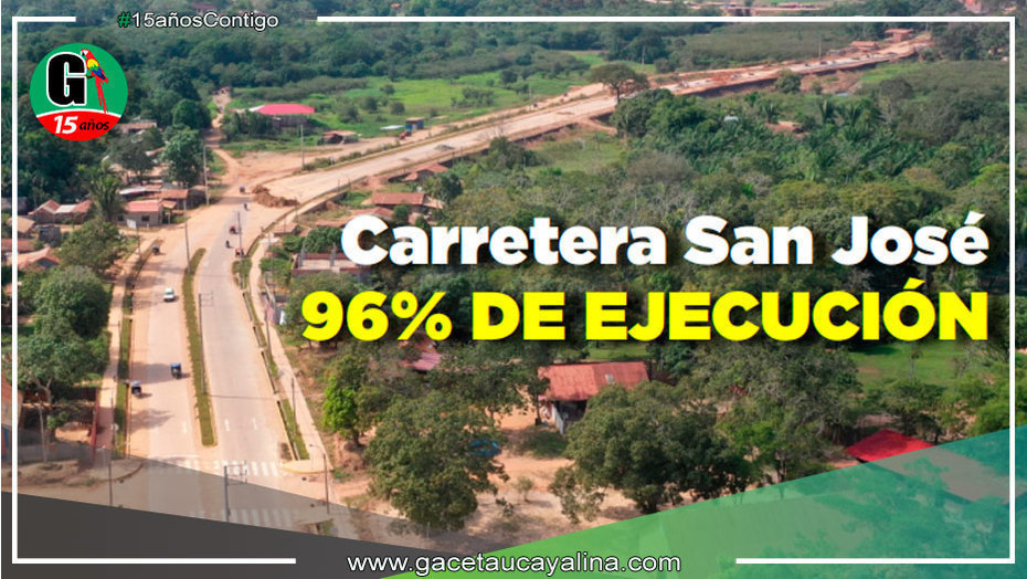 Carretera San Jose en Yarinacocha, pronto será culminada