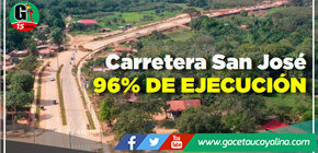 Carretera San Jose en Yarinacocha, pronto será culminada