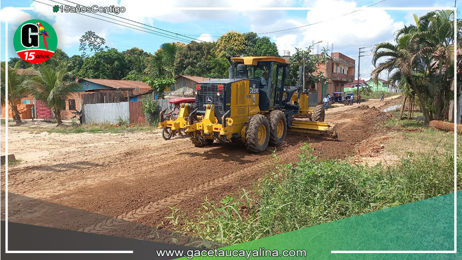 Realizan mantenimiento en los 3 km del Jr. Señor de los Milagros en Yarinacocha