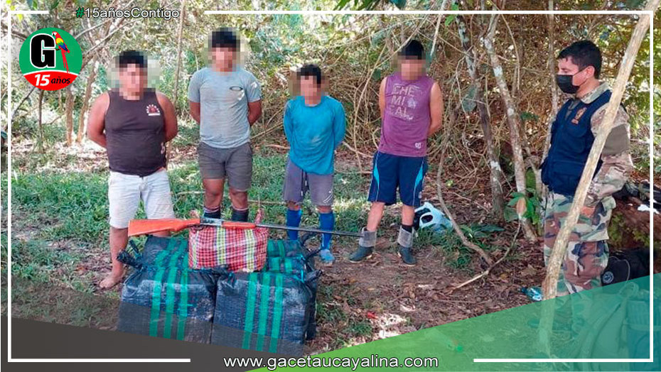 Decomisan más de 260 kilos droga y detienen a 4 personas entre ellos un menor de edad en Atalaya