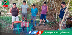 Decomisan más de 260 kilos droga y detienen a 4 personas entre ellos un menor de edad en Atalaya