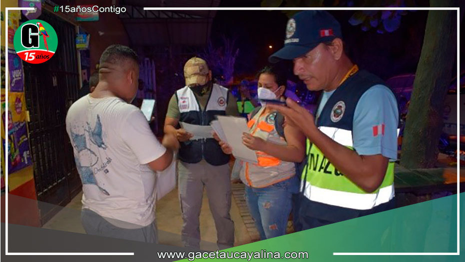 Se realiza operativo de fiscalización en locales nocturnos en Yarinacocha