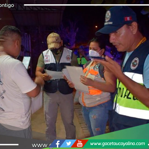 Se realiza operativo de fiscalización en locales nocturnos en Yarinacocha