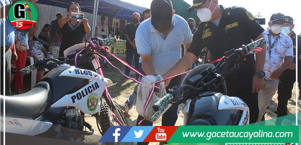 Fortalecen patrullaje motorizado en bloque 9 de Callería con dos motocicletas