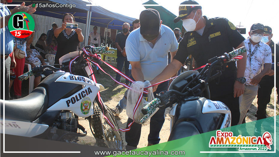 Fortalecen patrullaje motorizado en bloque 9 de Callería con dos motocicletas