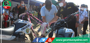 Fortalecen patrullaje motorizado en bloque 9 de Callería con dos motocicletas