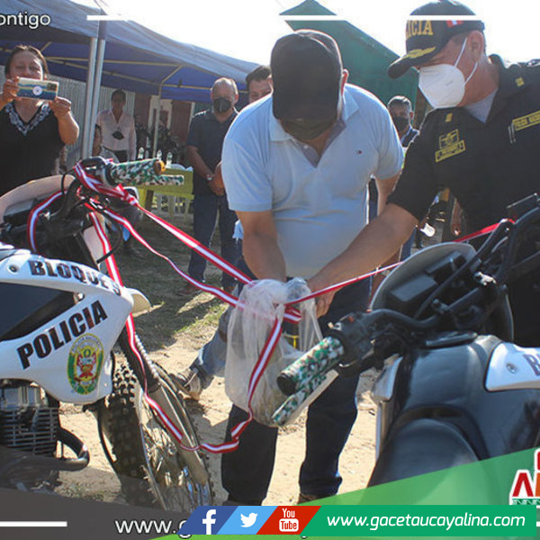 Fortalecen patrullaje motorizado en bloque 9 de Callería con dos motocicletas