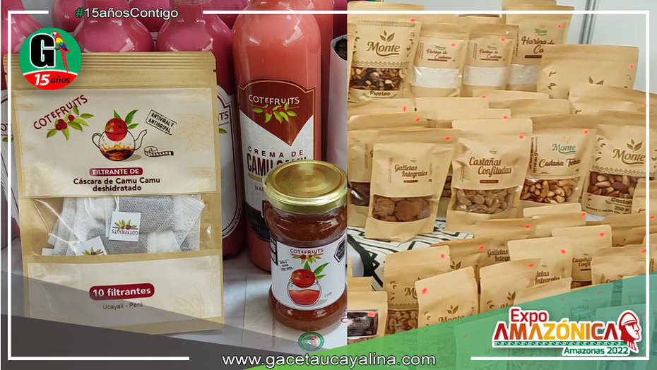 Derivados del Camú Camú, y Castaña son sensación en la Expo Amazónica 2022